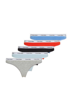 string (set van 5) blauw/rood/zwart/grijs