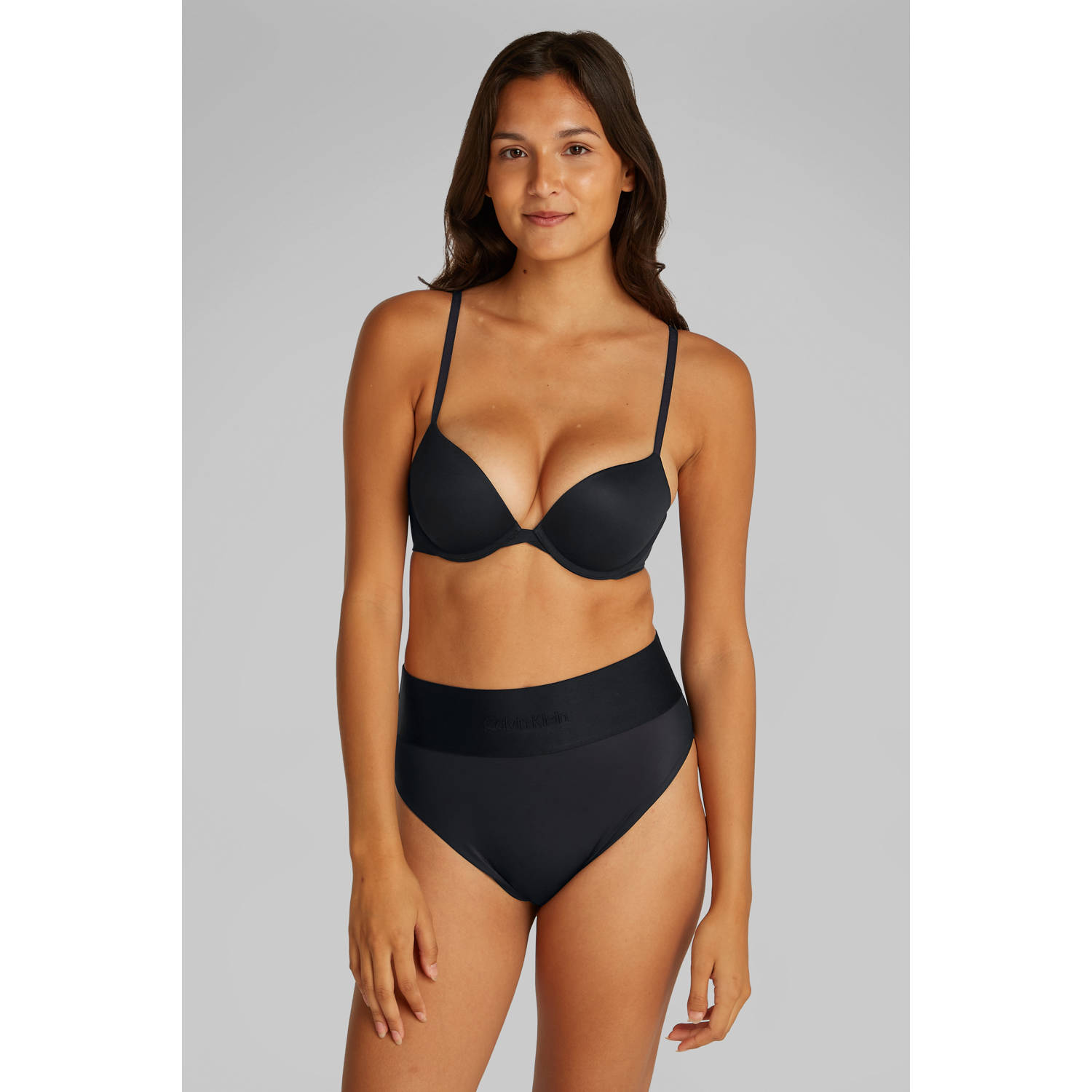 Calvin Klein voorgevormde push-up bh zwart
