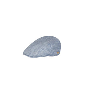 linnen flatcap Jarvis blauw