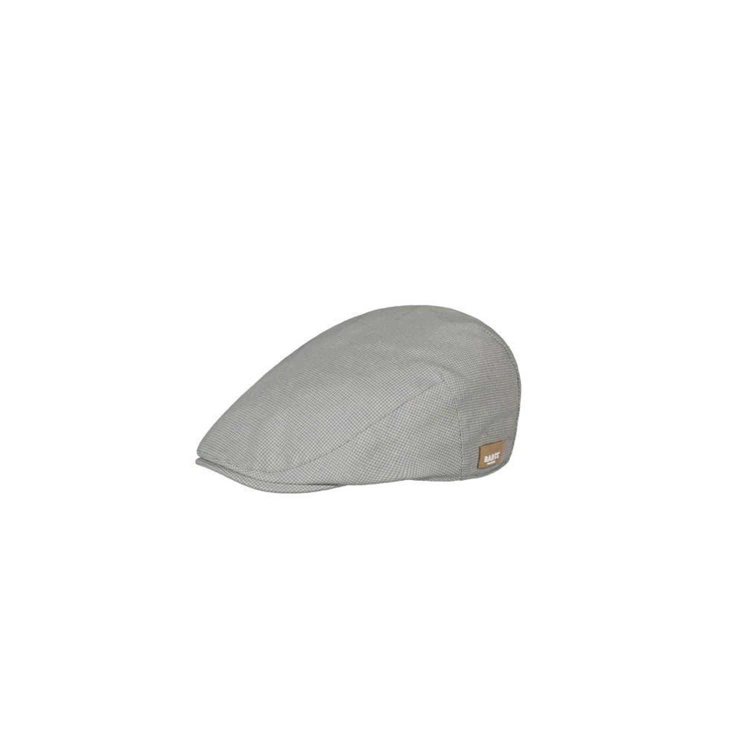 Barts geruite flatcap Jarvis grijs