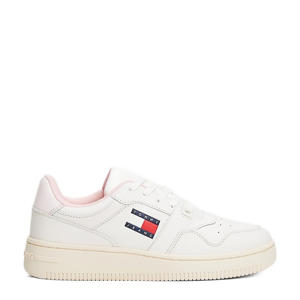   leren sneakers wit