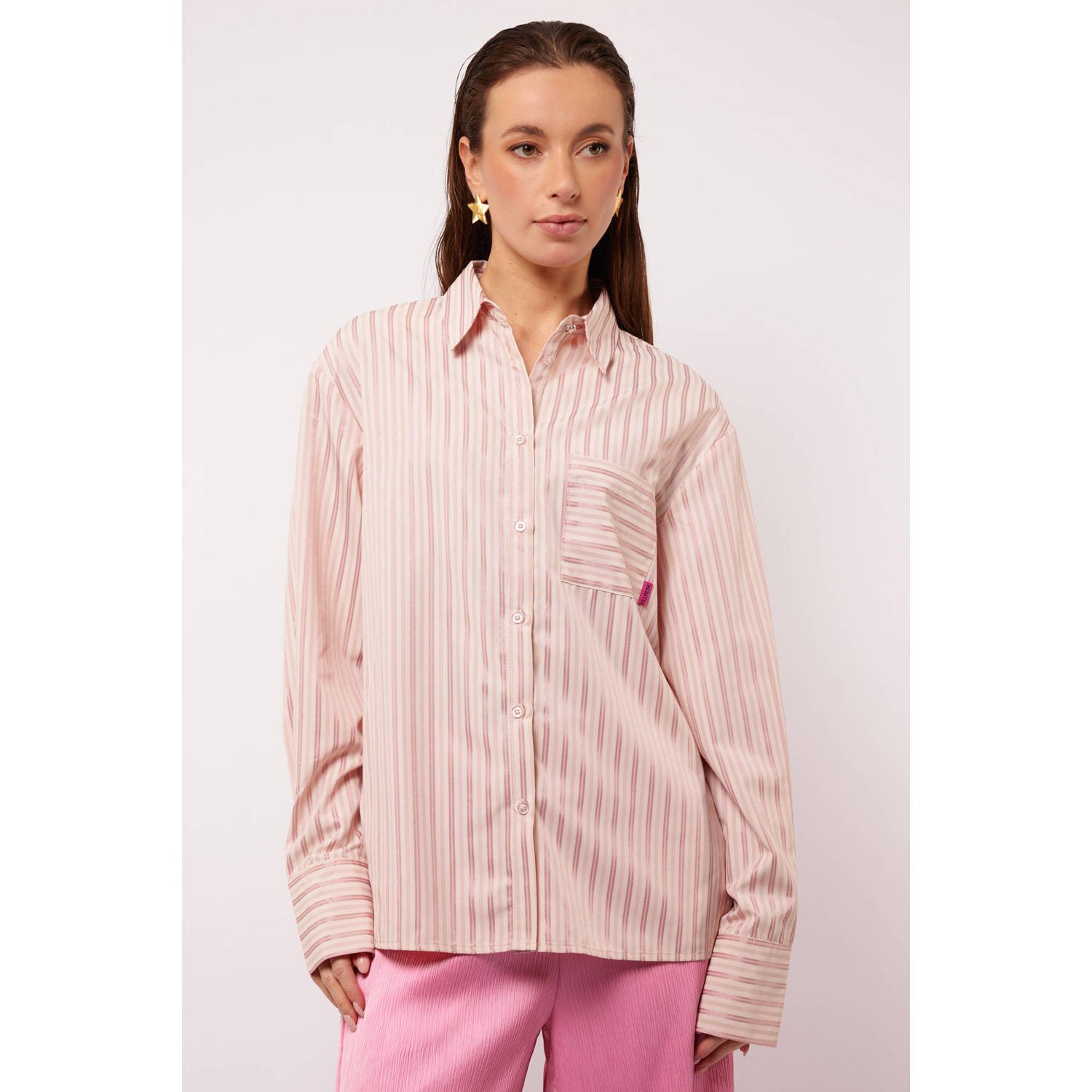 FLURESK blouse lichtroze