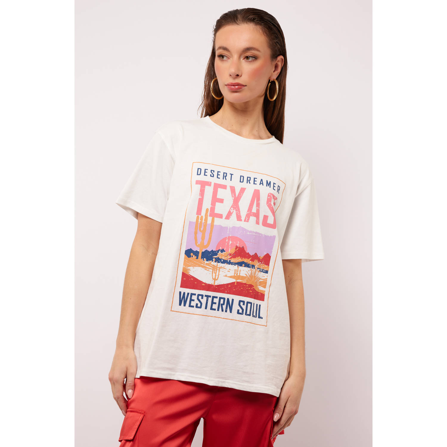 FLURESK T-shirt wit