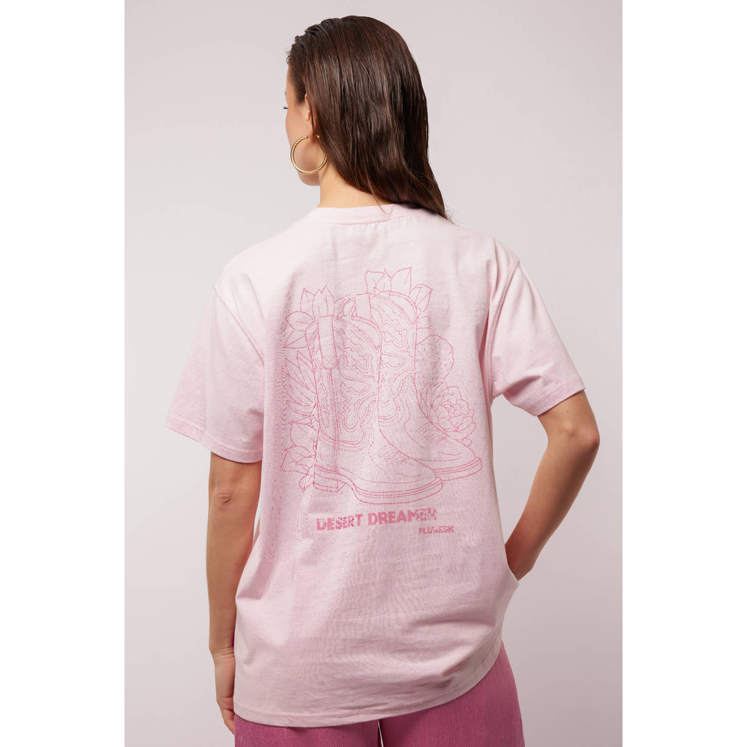 FLURESK T-shirt lichtroze