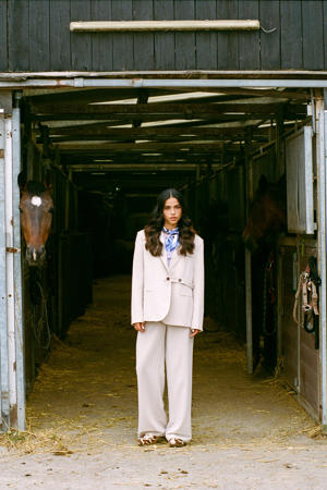 regular blazer zand