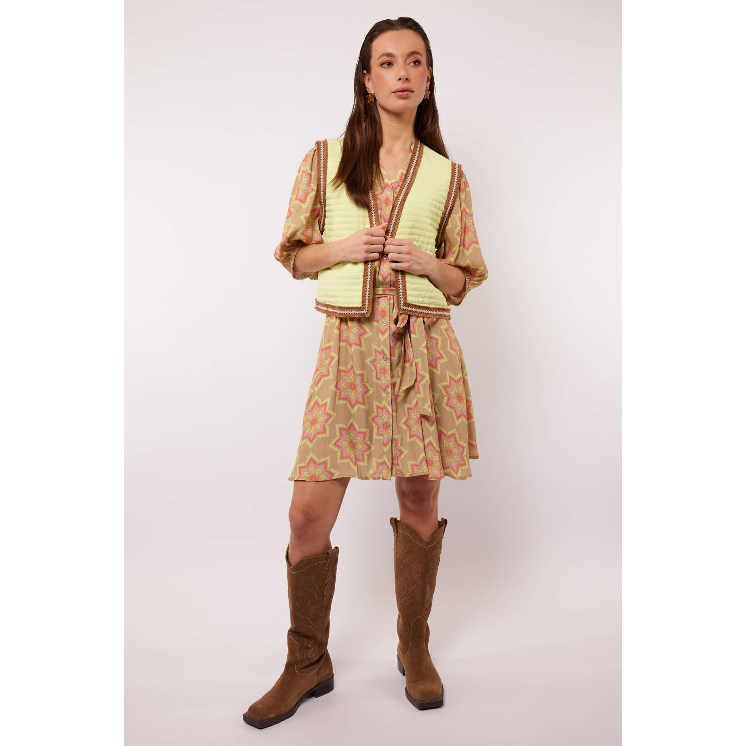 FLURESK gilet mintgroen