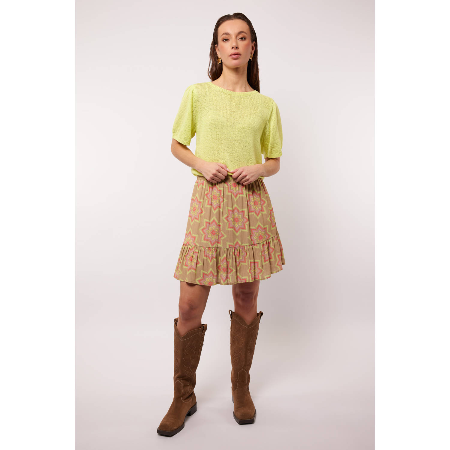 FLURESK korte rok multi