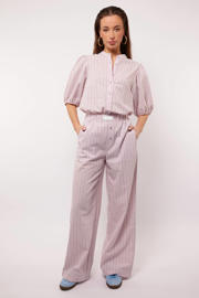 thumbnail: FLURESK wide leg regular waist broek lila