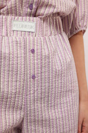 thumbnail: FLURESK wide leg regular waist broek lila