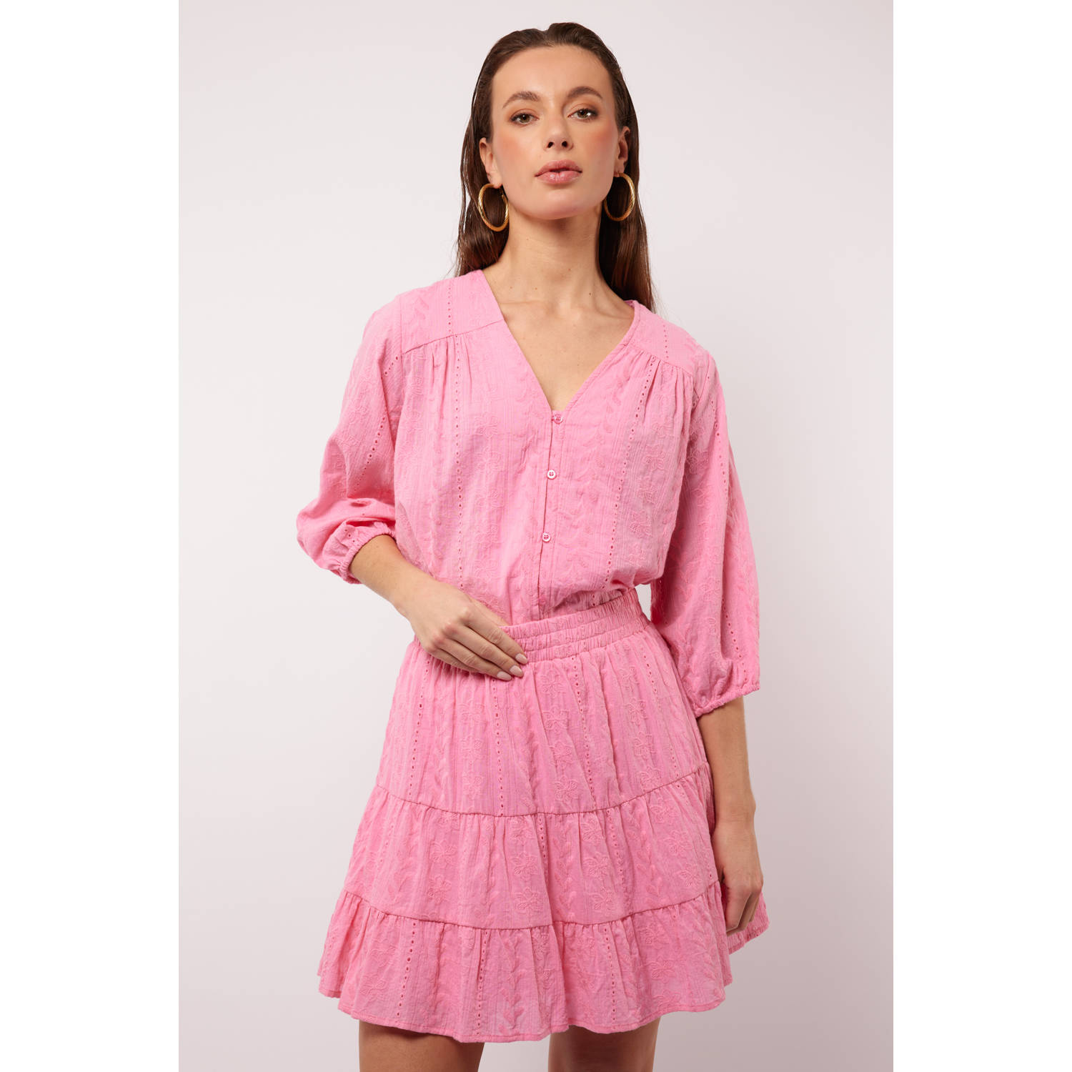 FLURESK blouse roze