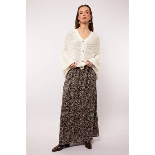 FLURESK maxi rok bruin afbeelding