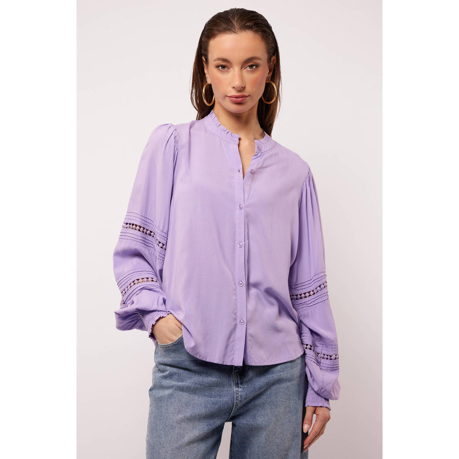 FLURESK blouse Lila