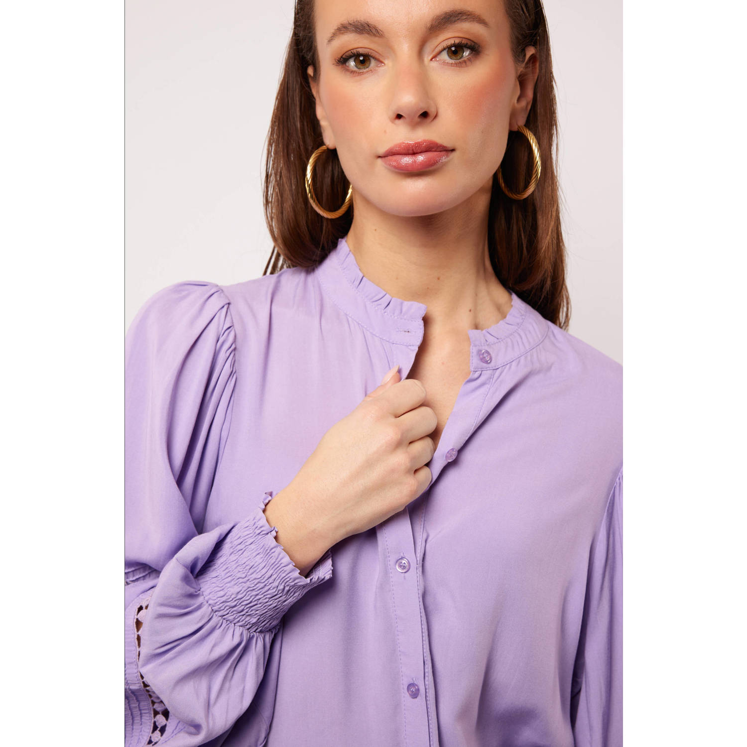 FLURESK blouse Lila