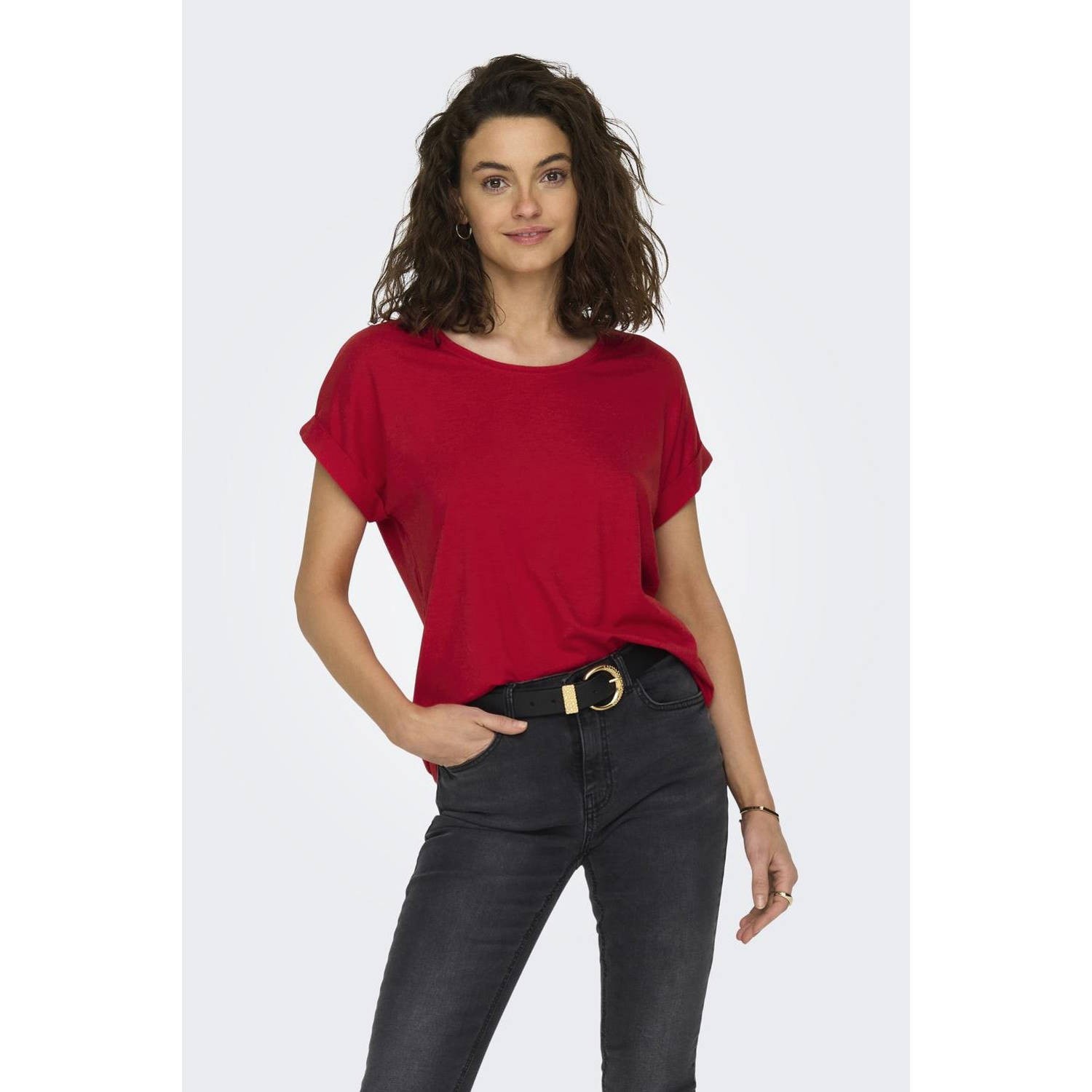 Only T-shirt ONLMOSTER S S O-NECK TOP NOOS JRS