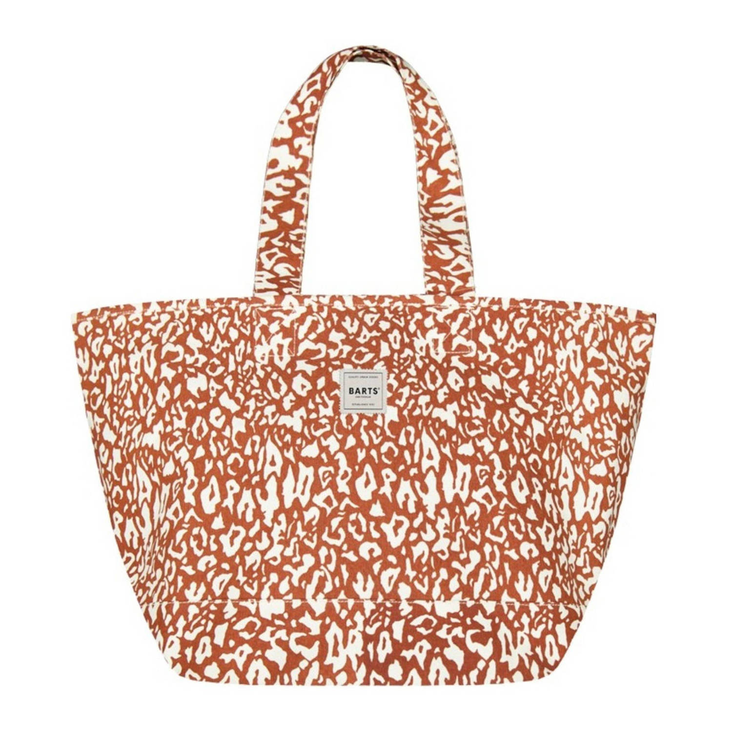 Barts shopper Juno met all-over print terra