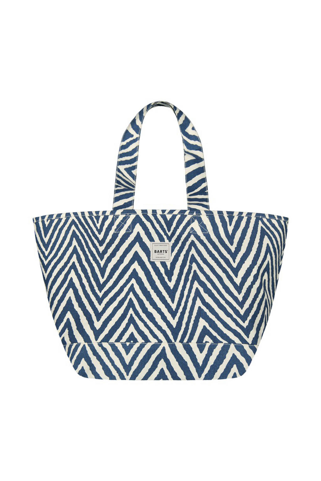 Barts shopper Juno met all-over print blauw