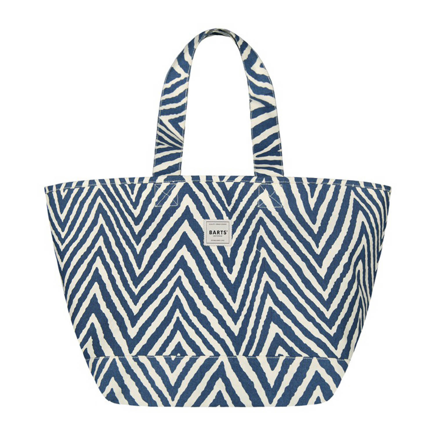 Barts shopper Juno met all-over print blauw