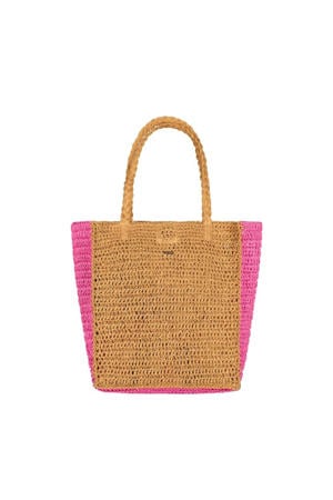 shopper Malleen naturel/roze