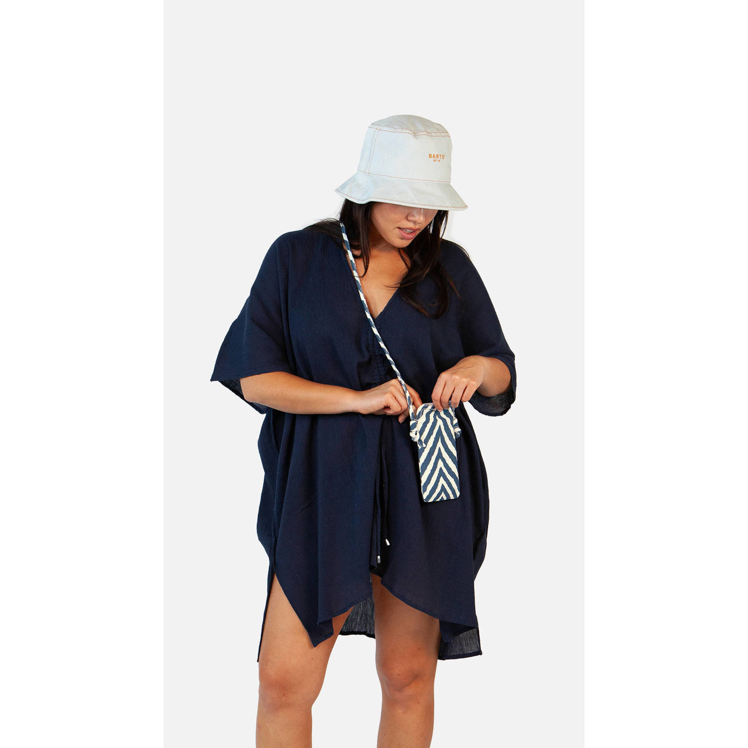 Barts telefoontasje Juno ecru blauw