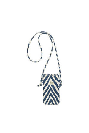  telefoontasje Juno ecru/blauw