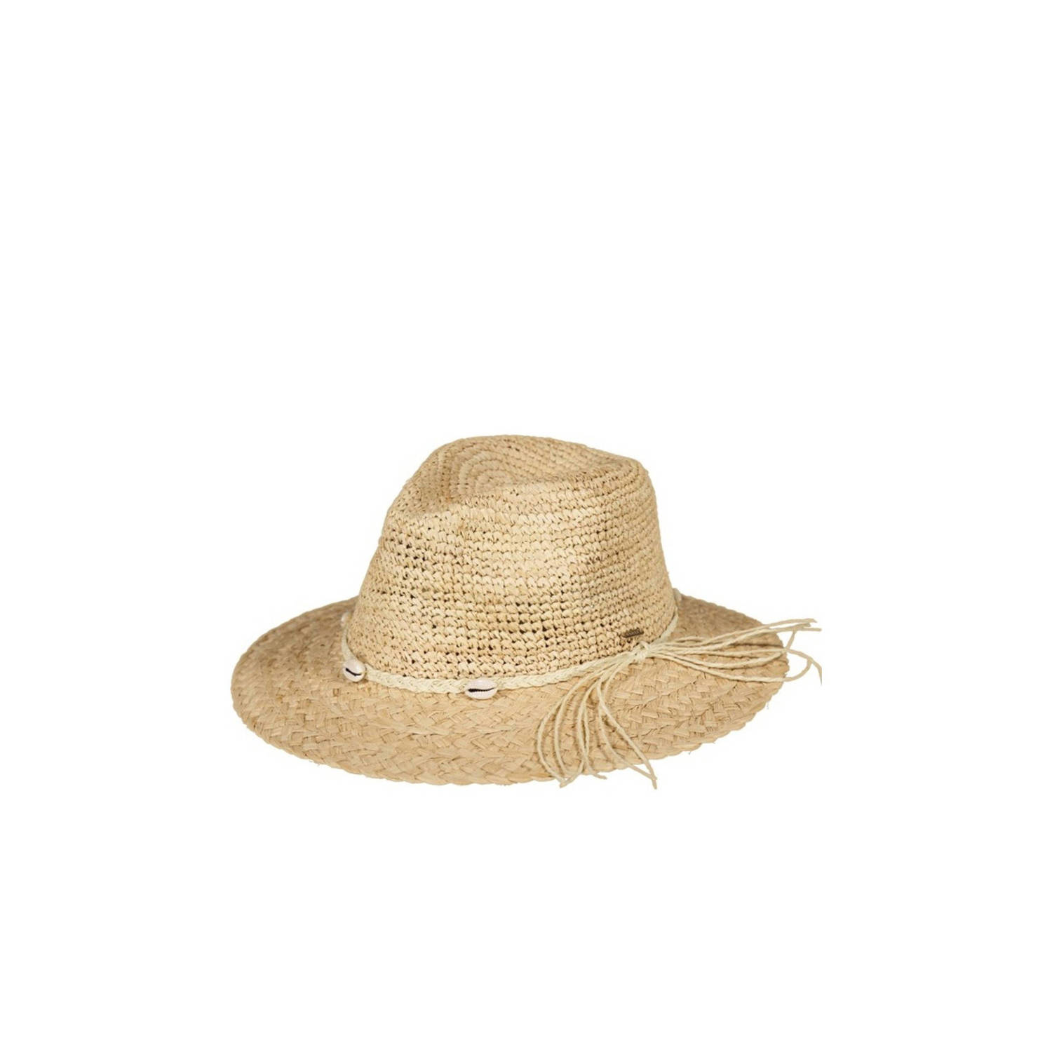 Barts Hoed van stro met labeldetail model 'ALORA'