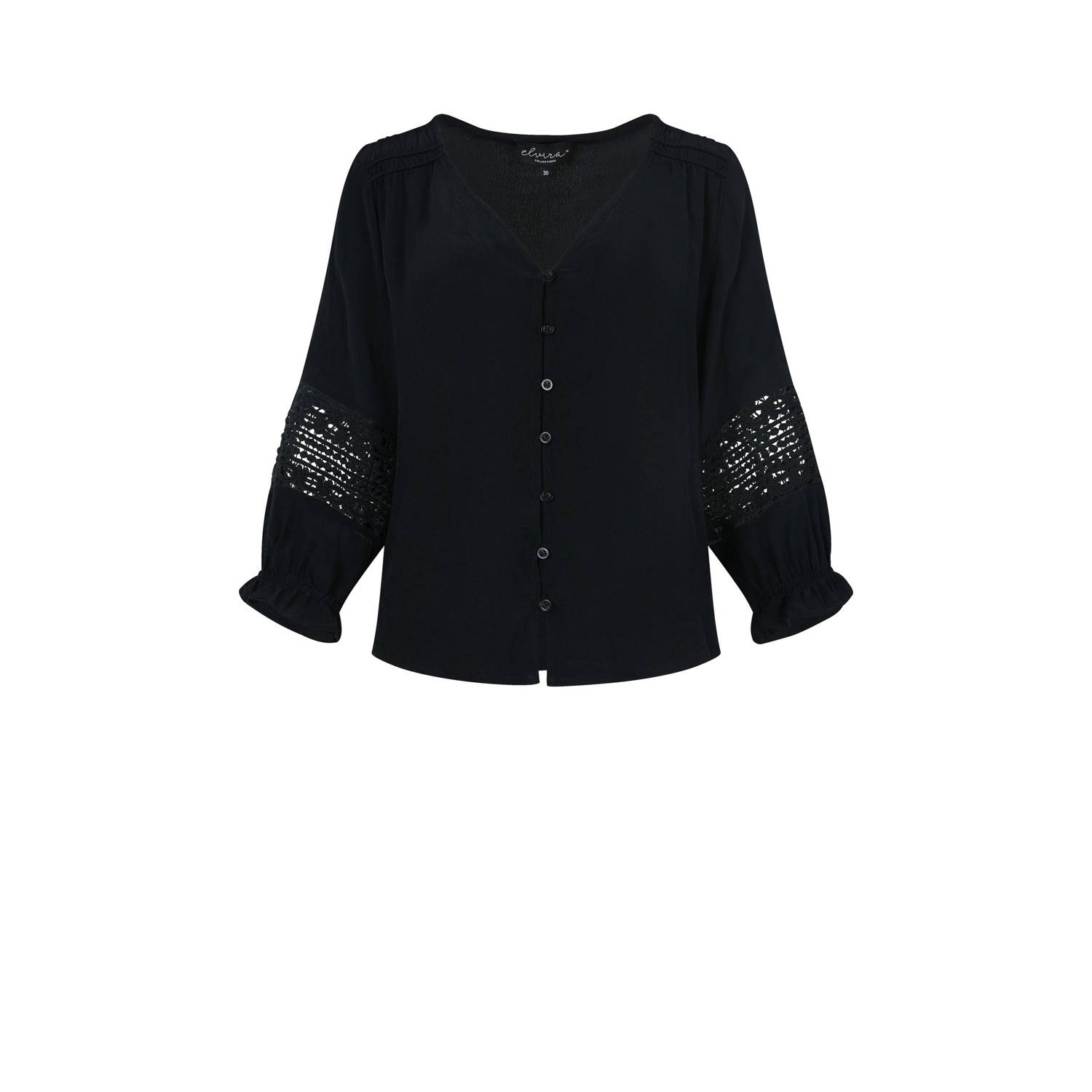 Elvira Collections blouse antraciet