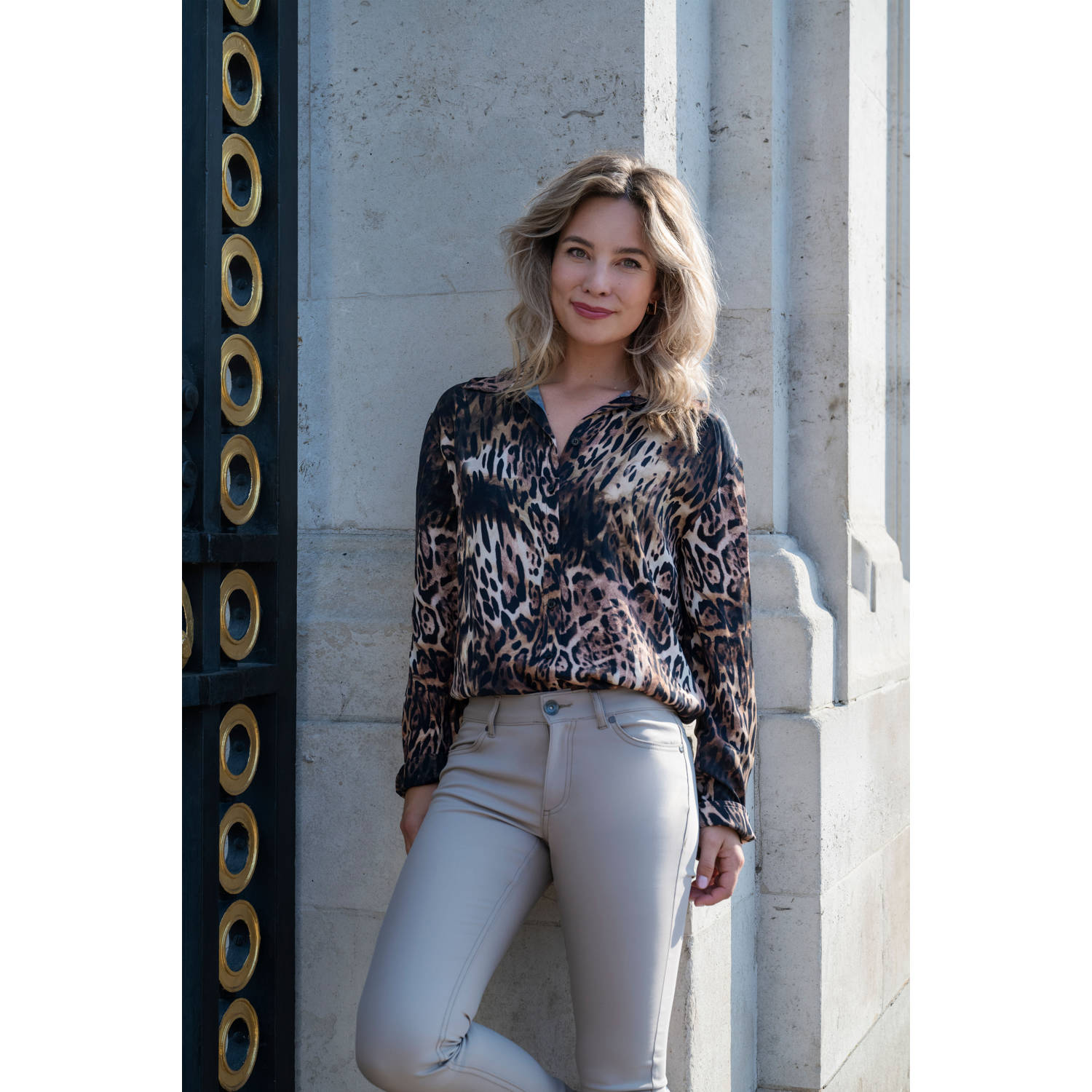 Elvira Collections blouse bruin