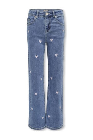 wide leg jeans KOGJUICY pink hearts