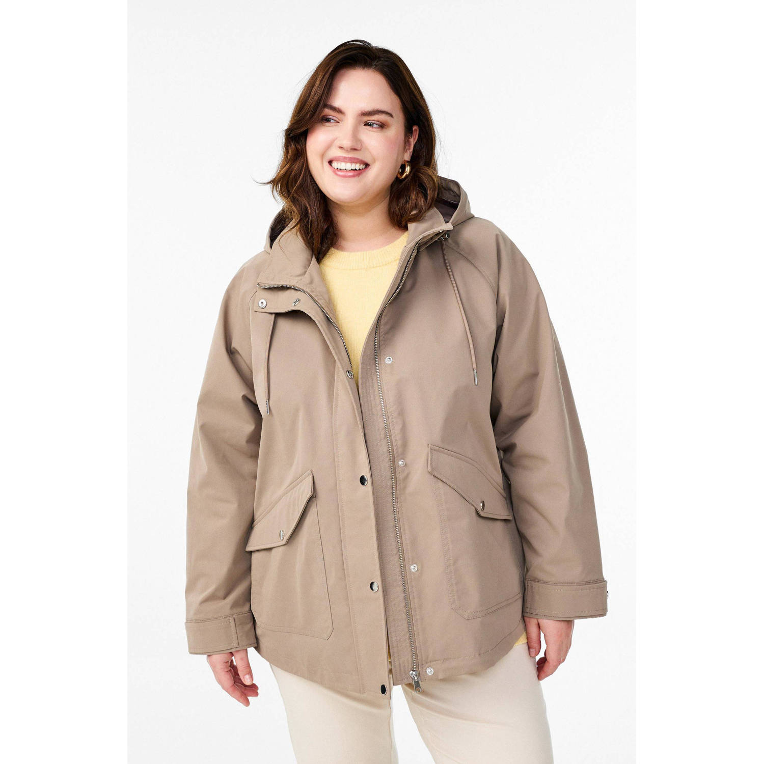 Zizzi parka beige