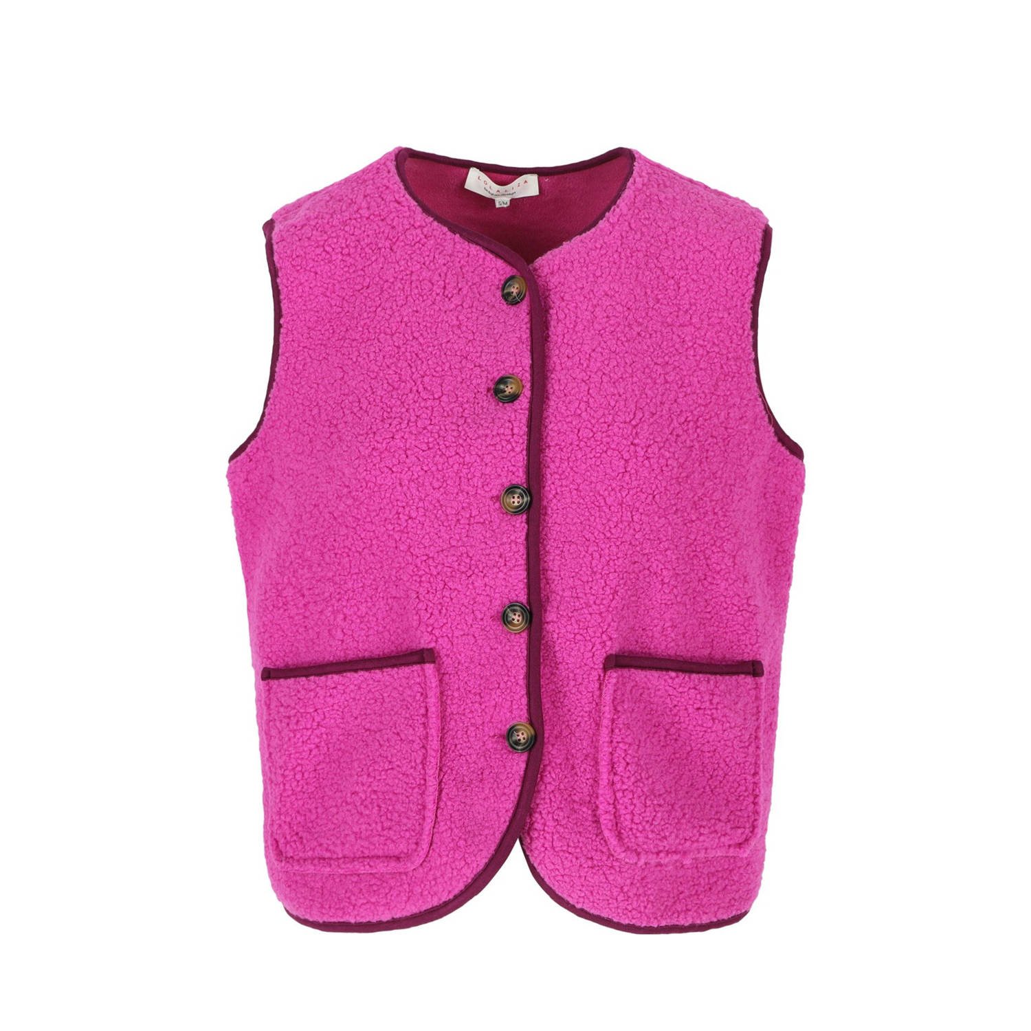 LOLALIZA gilet fuchsia