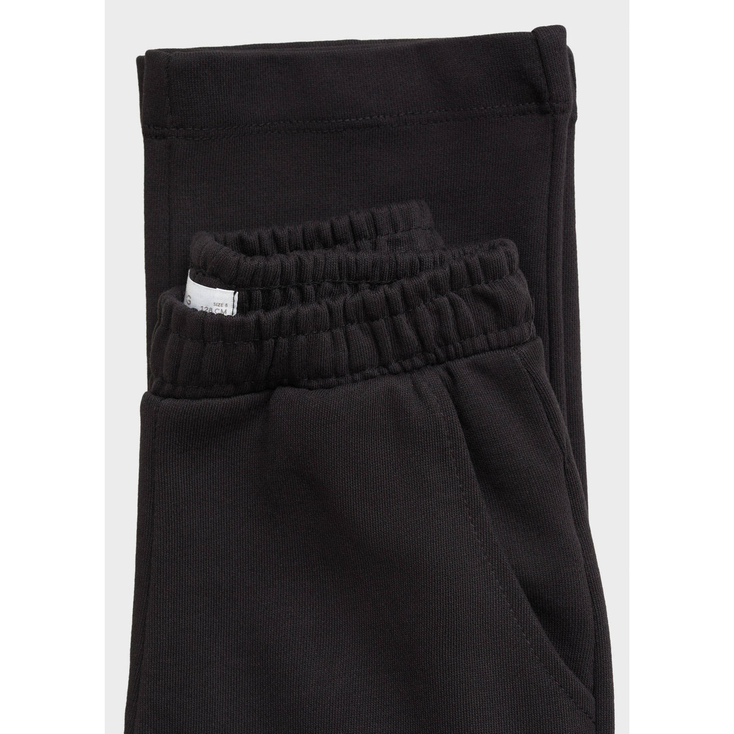 Mango Kids straight cargo broek zwart
