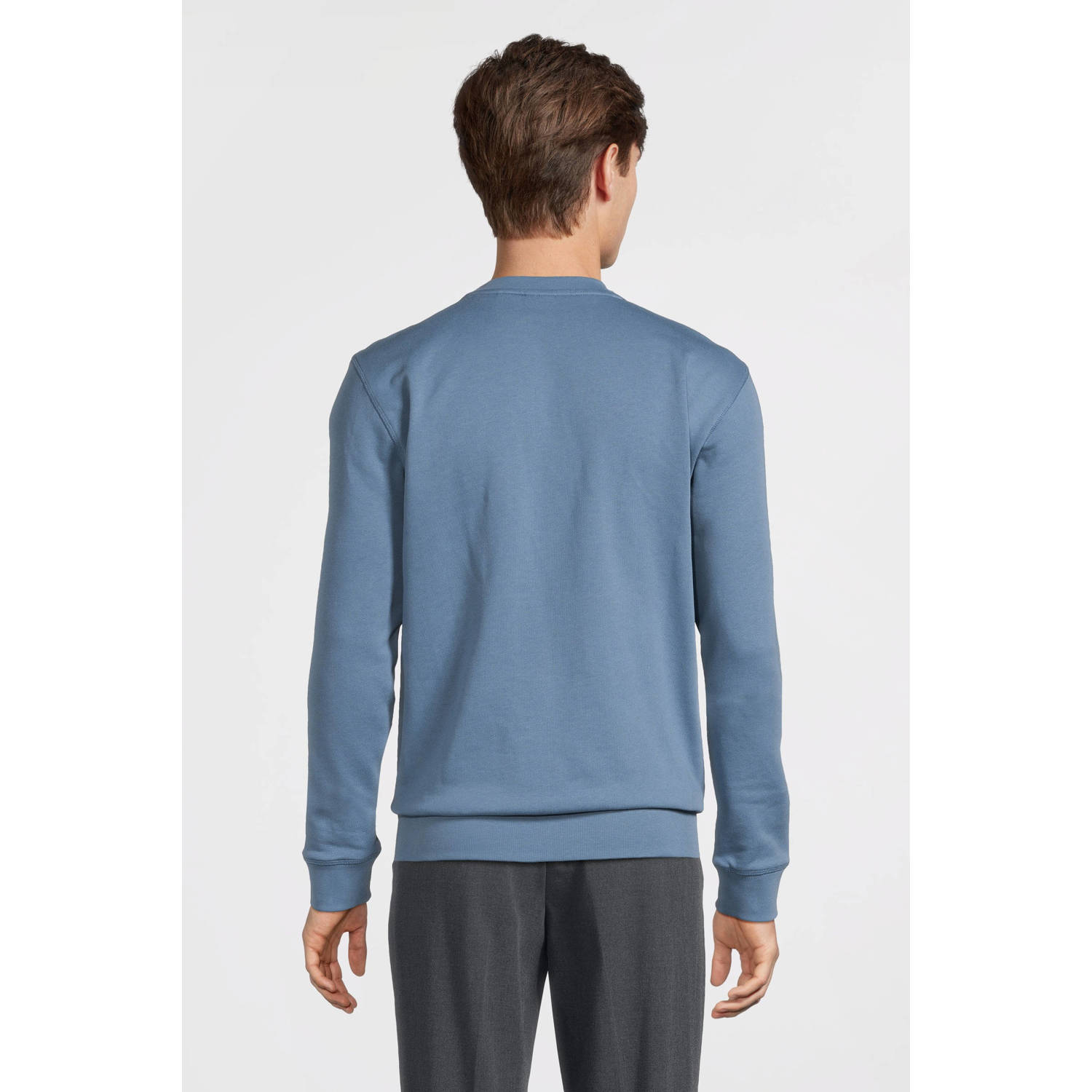 BOSS sweater Westart met logo light pastel blue