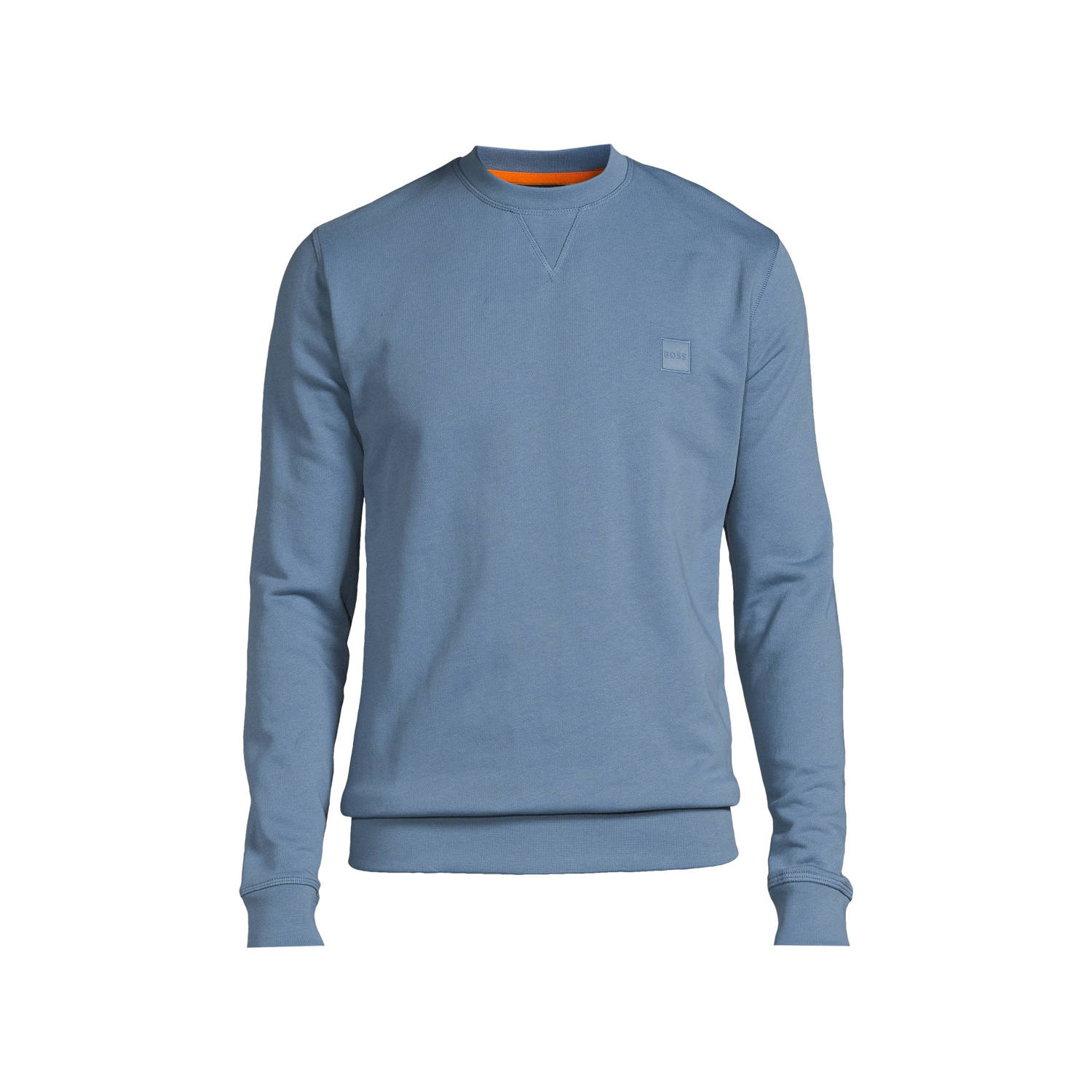 Boss Orange Sweatshirt met labelstitching model 'Westart'