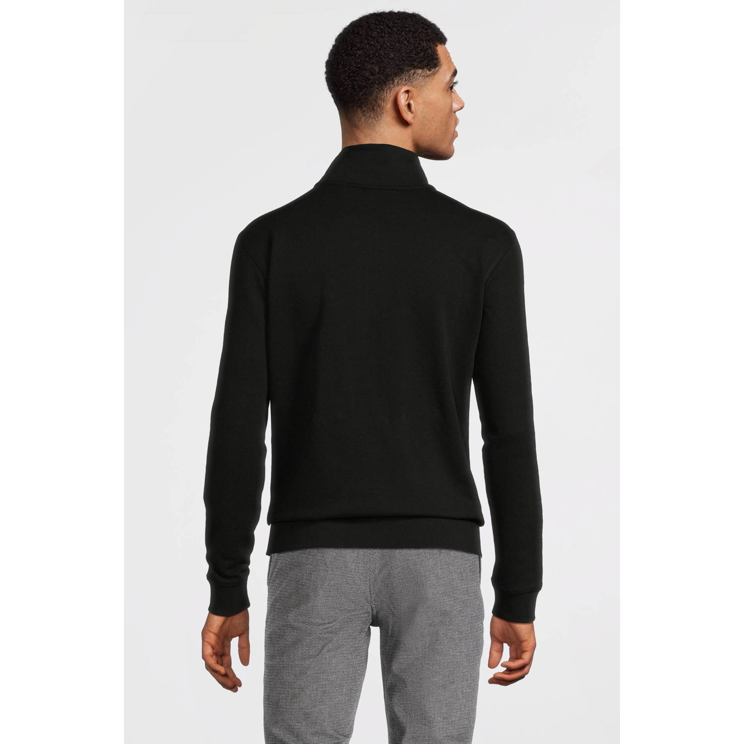 BOSS sweatvest zwart