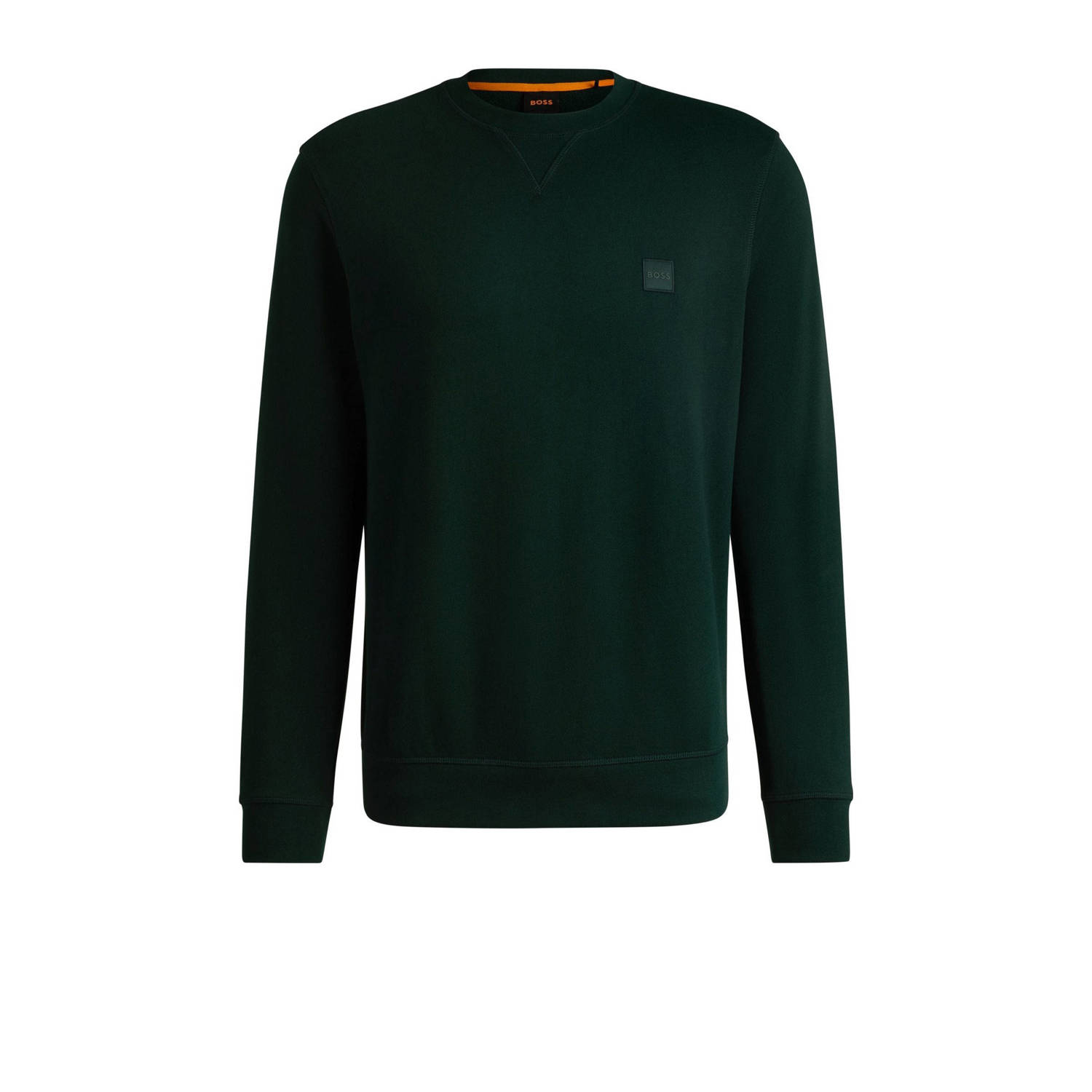 Boss Orange Sweatshirt met labelstitching model 'Westart'