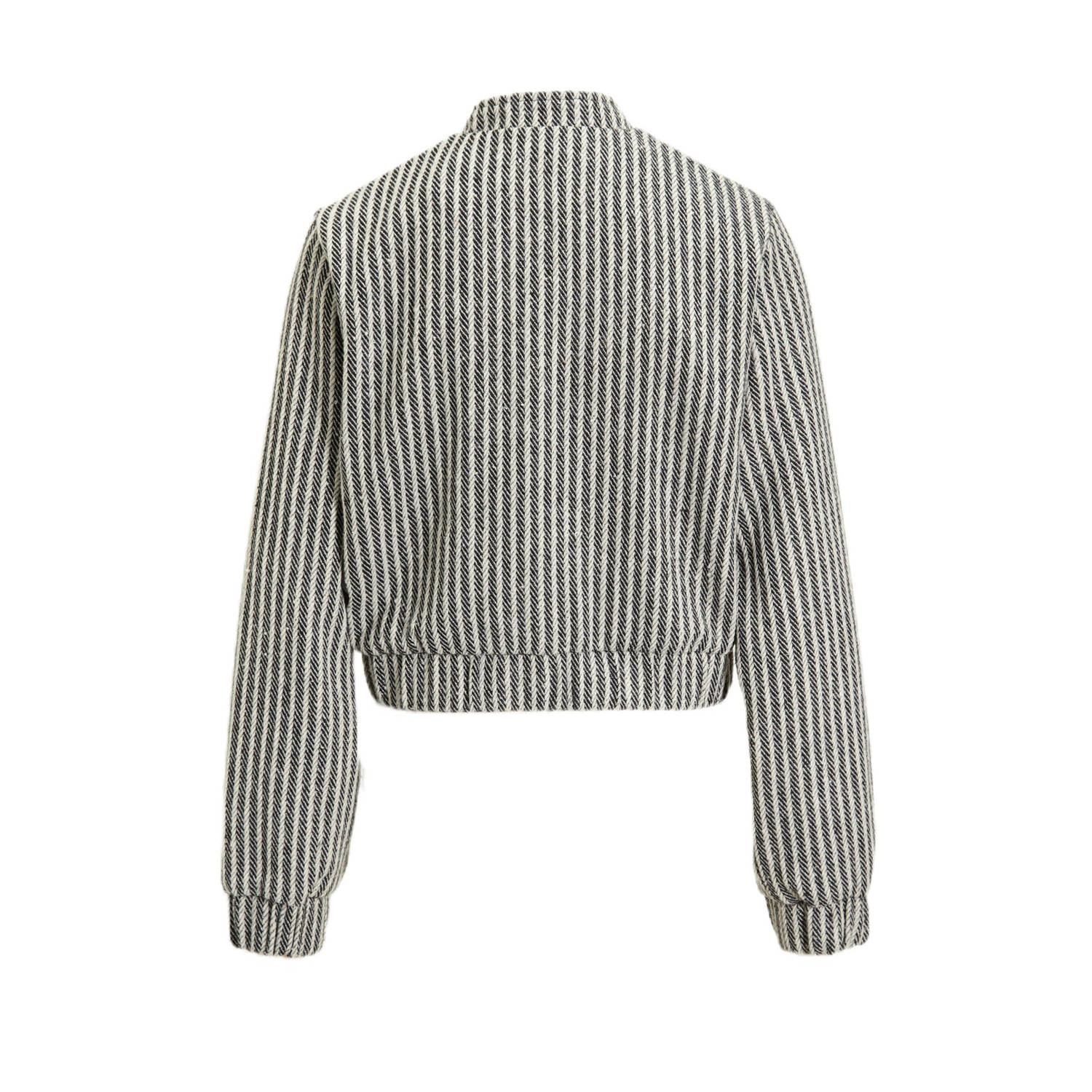 VERO MODA bomberjack rib gebreid antraciet