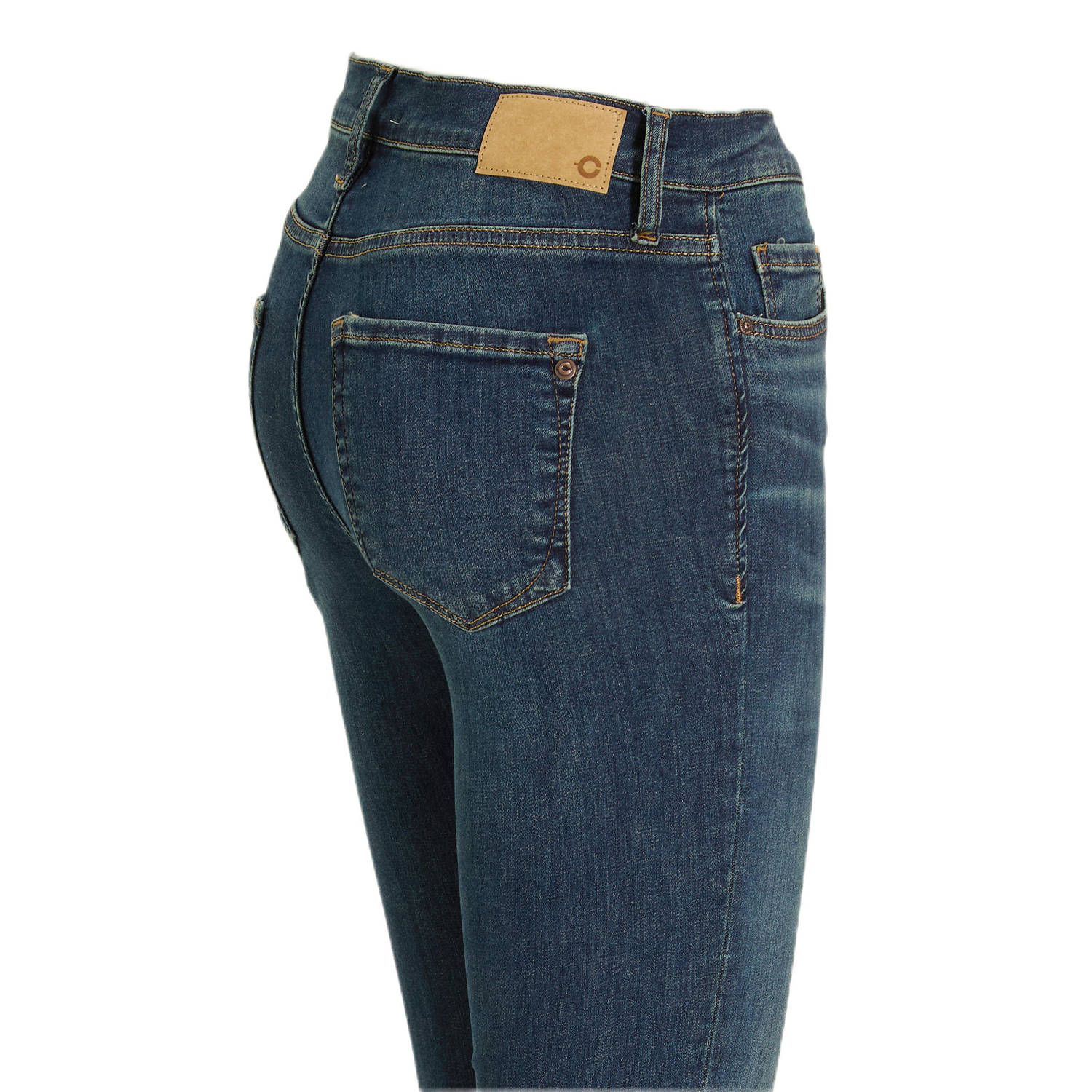 Cup of Joe Denim high waist super skinny jeans medium blue denim