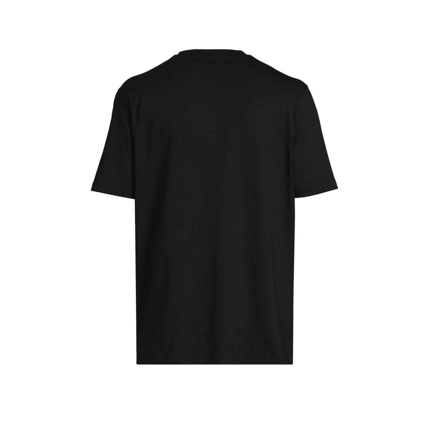 BOSS regular fit T-shirt met logo zwart