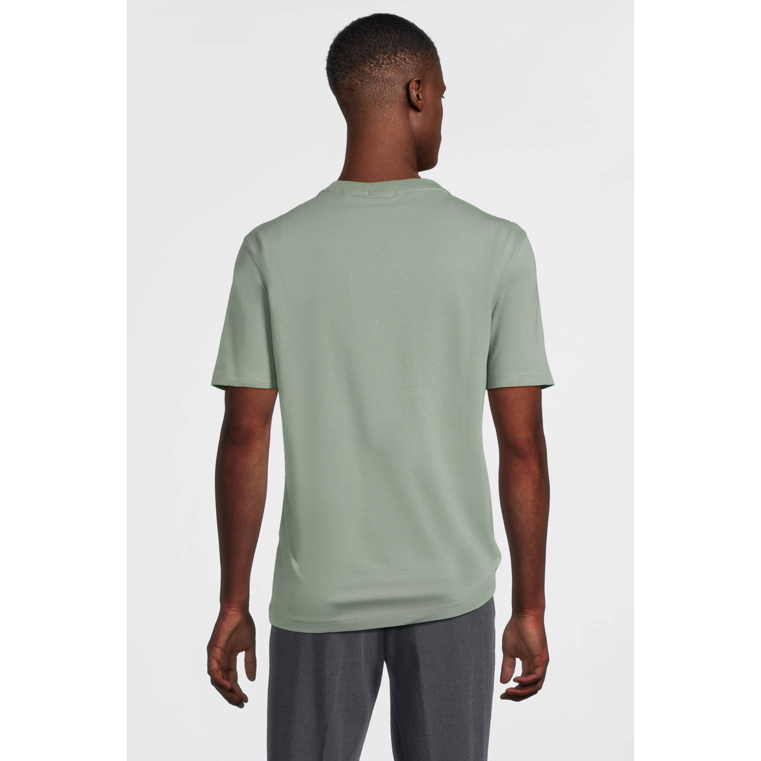 BOSS regular fit T-shirt open green