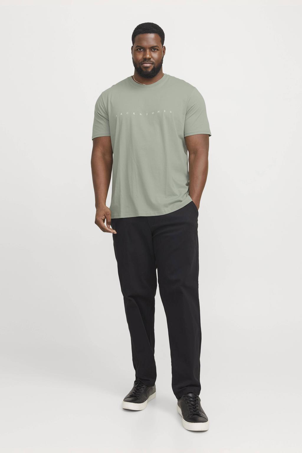 JACK & JONES PLUS SIZE T-shirt lichtgroen