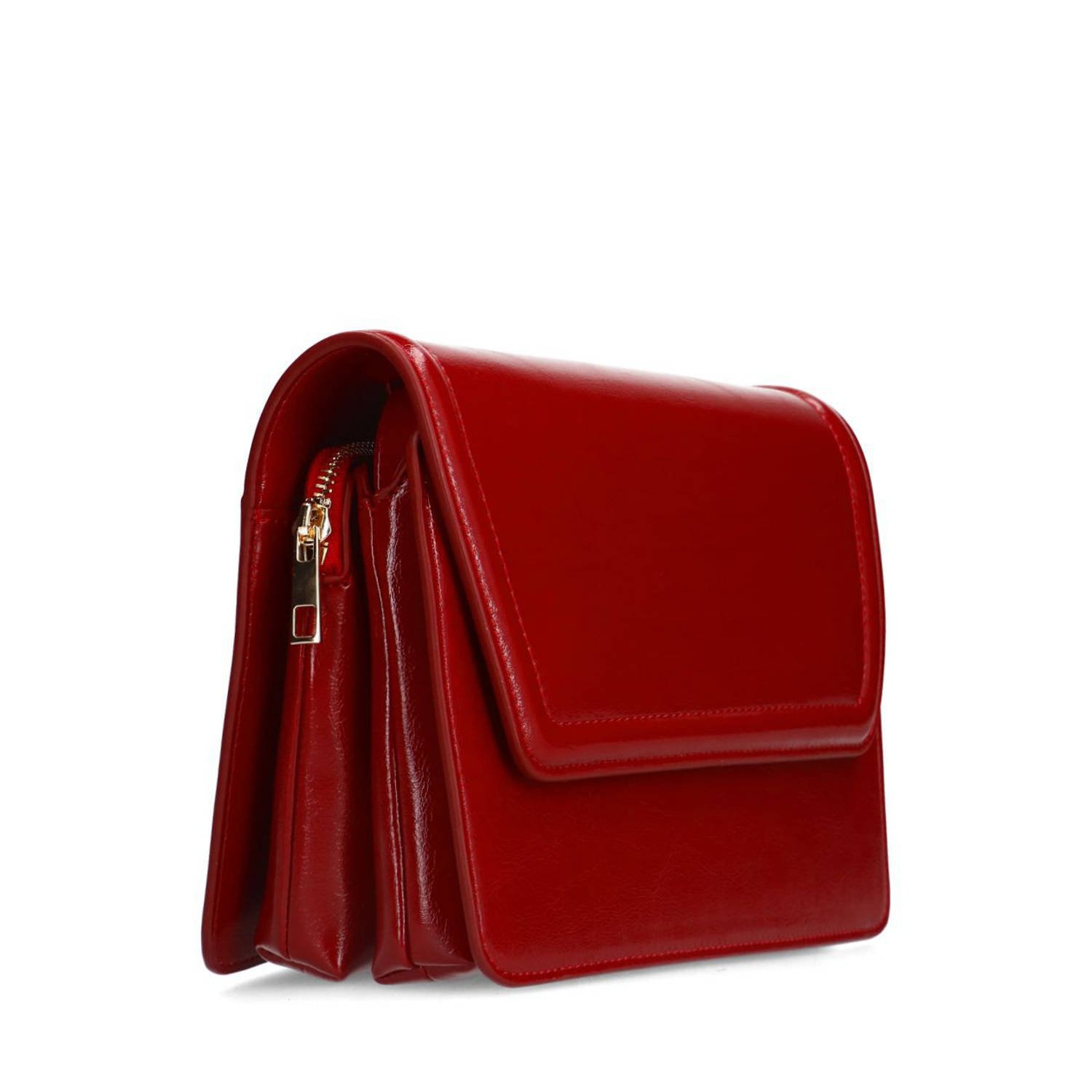 Manfield crossbody tas rood