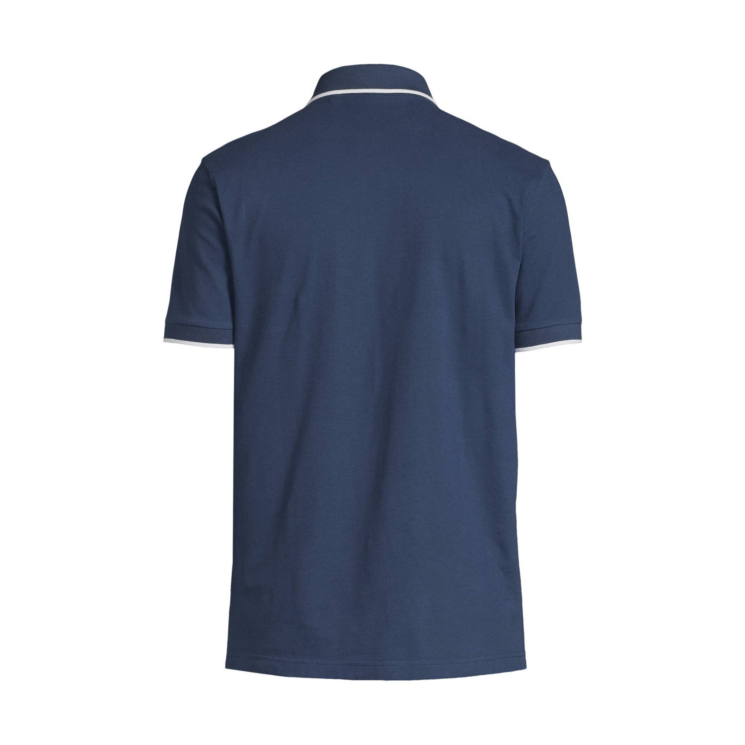 BOSS slim polo donkerblauw