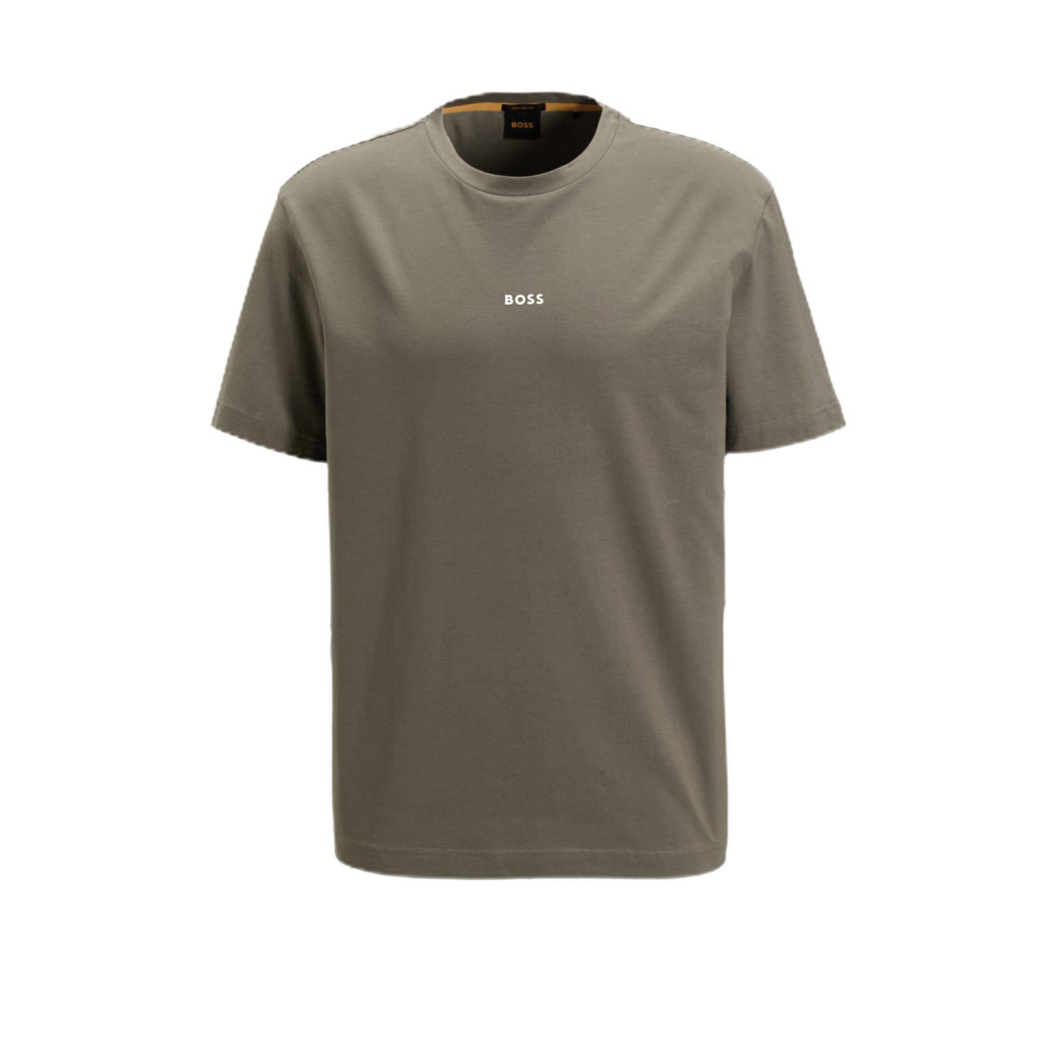 BOSS regular T-shirt TChup met logo taupe