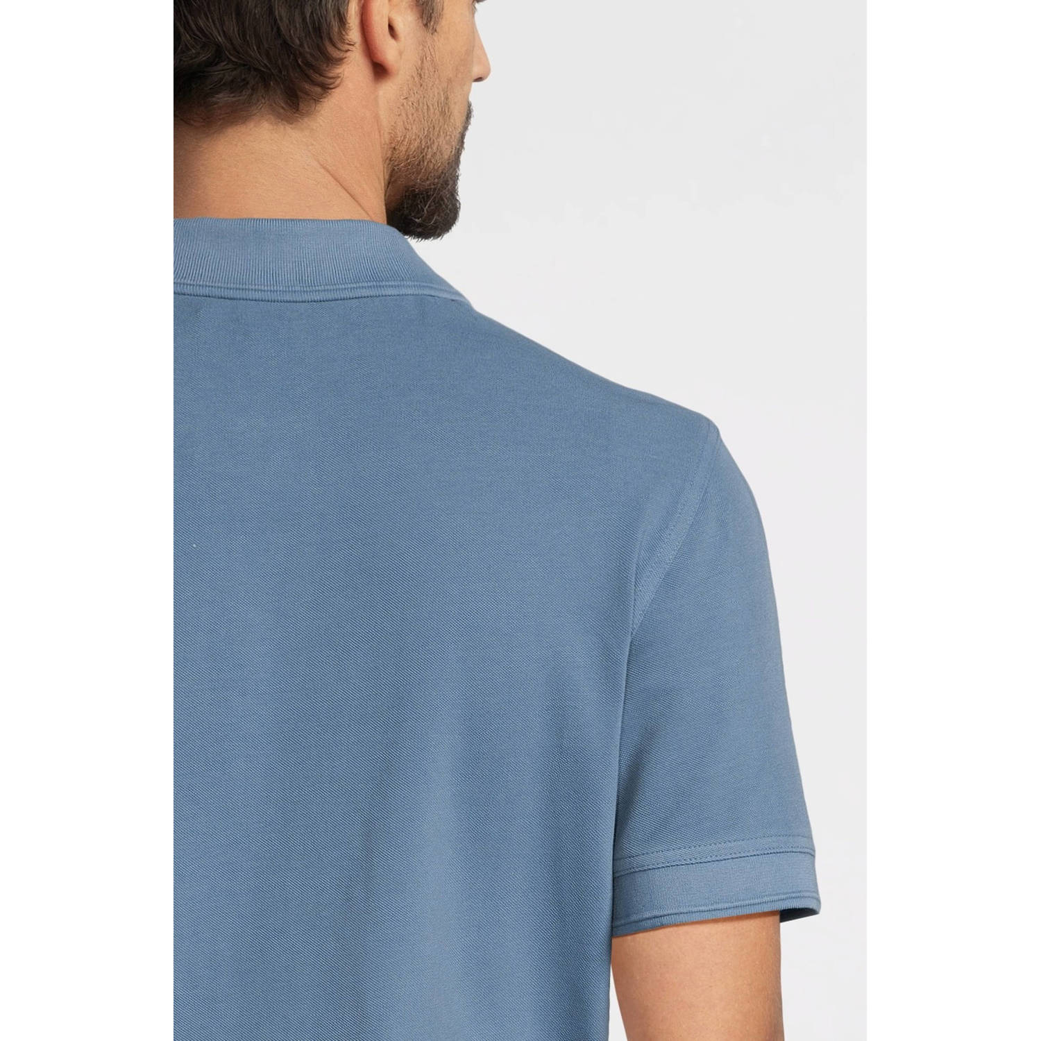 BOSS regular polo blauw