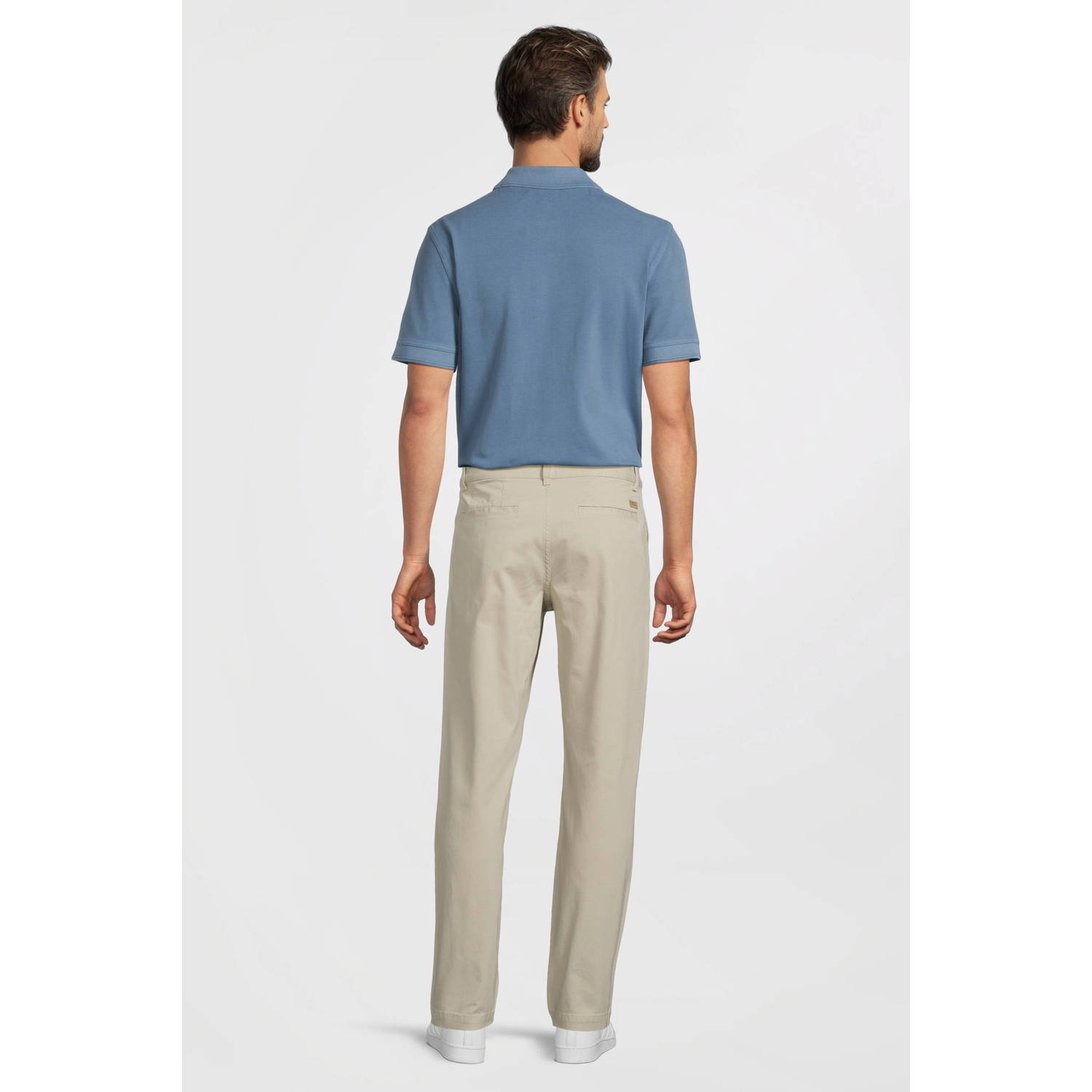 BOSS regular polo blauw