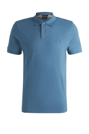 slim fit polo PASSENGER open blue