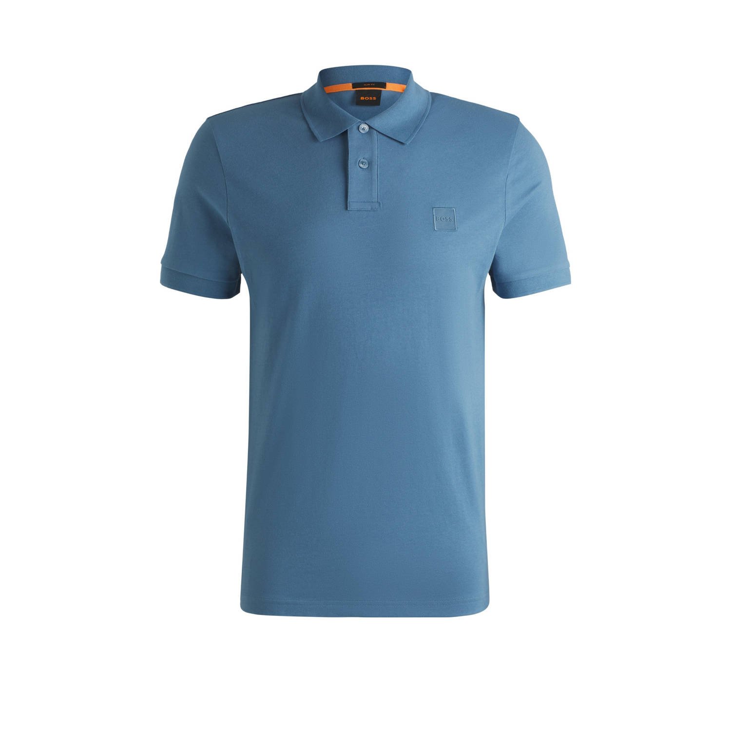 Boss Orange Slim fit poloshirt met labelbadge model 'Passenger'
