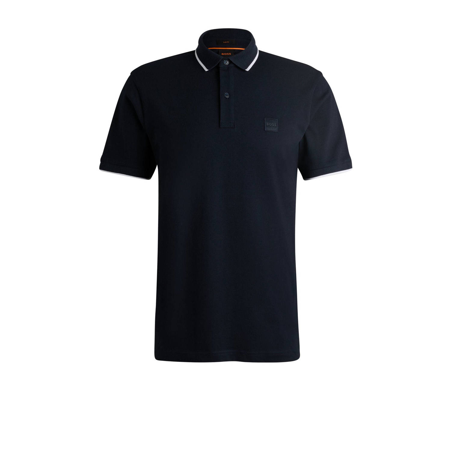 Hugo Boss Katoenen poloshirt met korte mouwen collectie Blue Heren