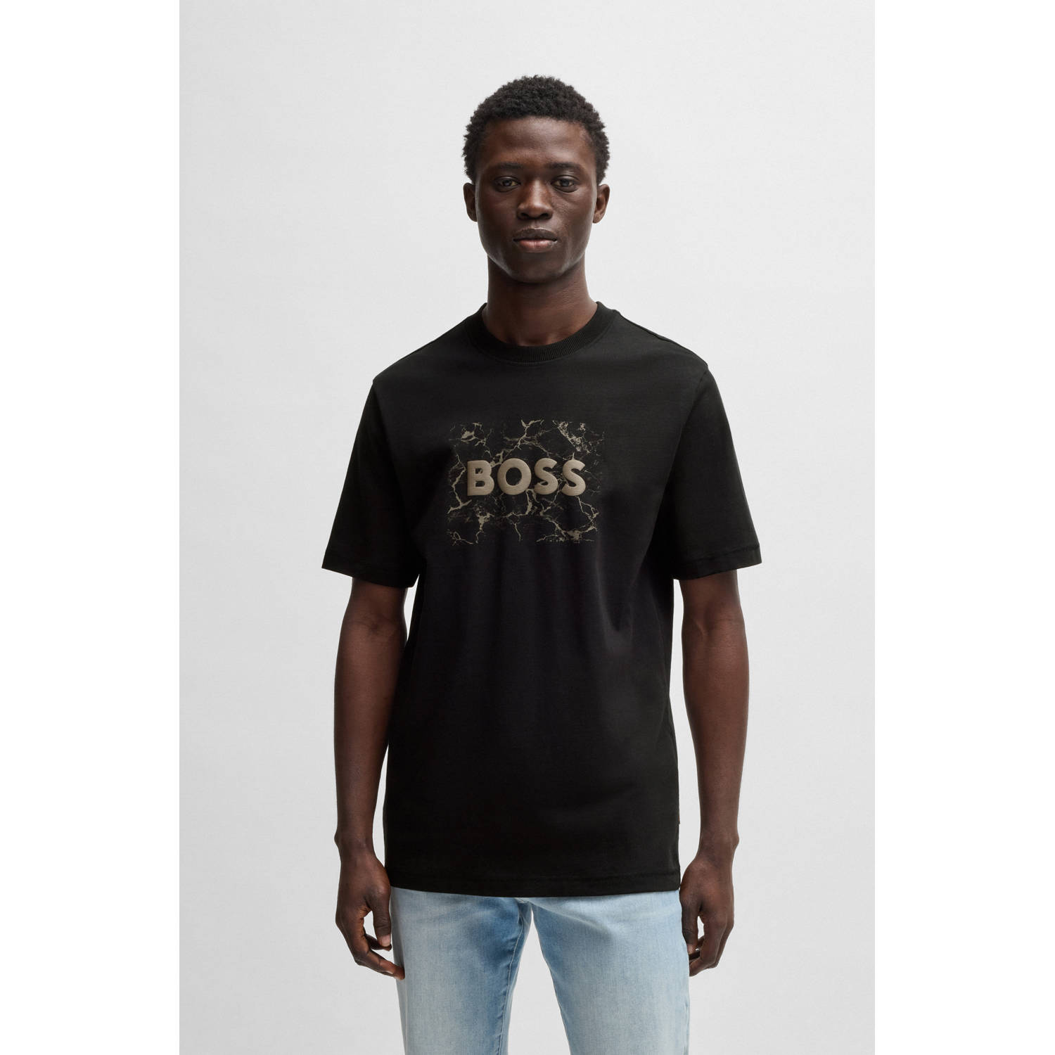 Boss Orange T-shirt met labelprint