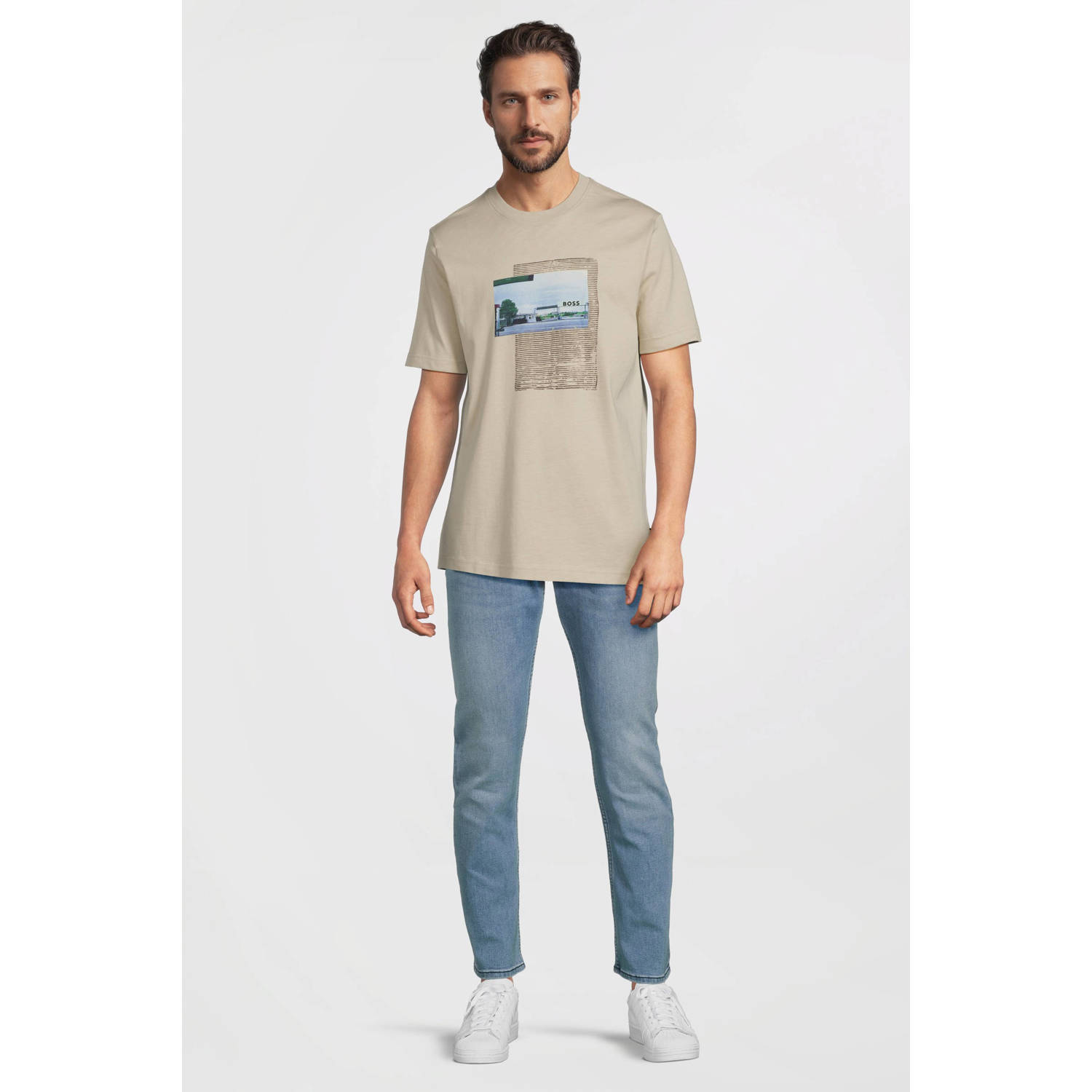 BOSS T-shirt beige